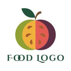 Vibrant Abstract Fruit Food Logo Design