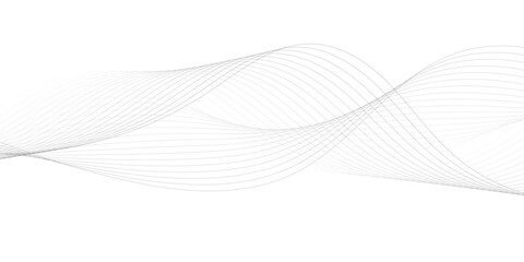 "Abstract wave element for design. Digital frequency track equalizer. Stylized line art background. Vector illustration. Wave with lines created using blend tool."