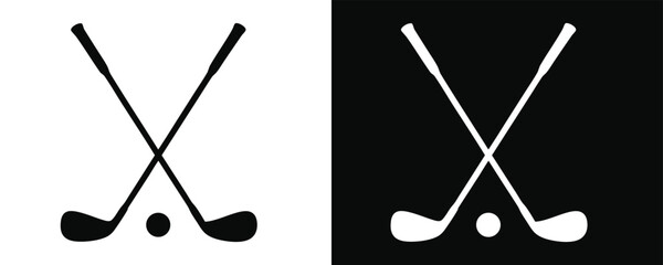 golf club flat icon. golf stick for sports element. vector illustration