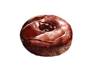 Donut watercolor clipart