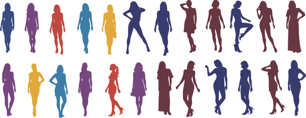 Energetic Female Silhouettes