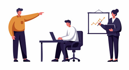 Productive Man Working on Laptop