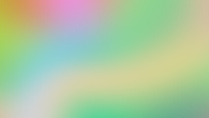Obraz premium Soft Pastel Gradient Background: Dreamy, Blurred, Abstract Texture in Mint Green, Pale Yellow, and Rose Pink Hues; Ideal for Website Design, Branding, and Presentation Templates.