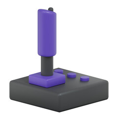 3D Render Isometric Joystick Vector