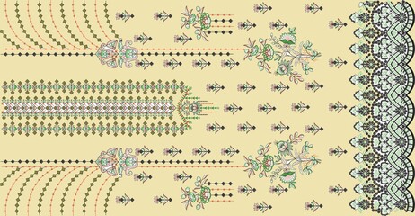 Mughal Flower | Flower art drawing, Flower drawing, Mughal paintings, Seamless Indian Mughal Flower Motif 