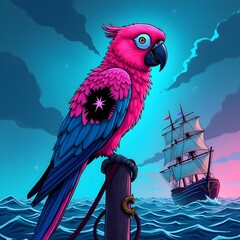 parrot on a branch