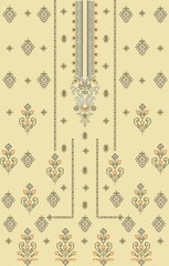 Ethnic Work Mughal Art Pattern Design Allover Print