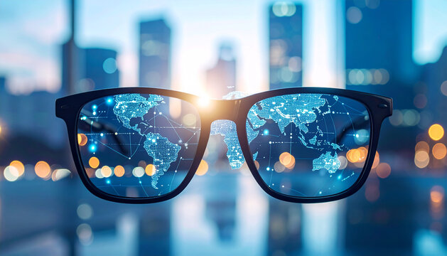 Augmented Reality Glasses with Holographic Earth Projection