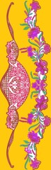 Mughal Flower | Flower art drawing, Flower drawing, Mughal paintings, Seamless Indian Mughal Flower Motif 