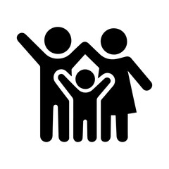 Family Icon silhouette vector illustration isolated