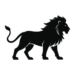 Majestic Lion Silhouette Powerful Symbol of Strength, Royalty, and Wild Nature