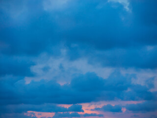blurred photo of cloud and sunset sky.