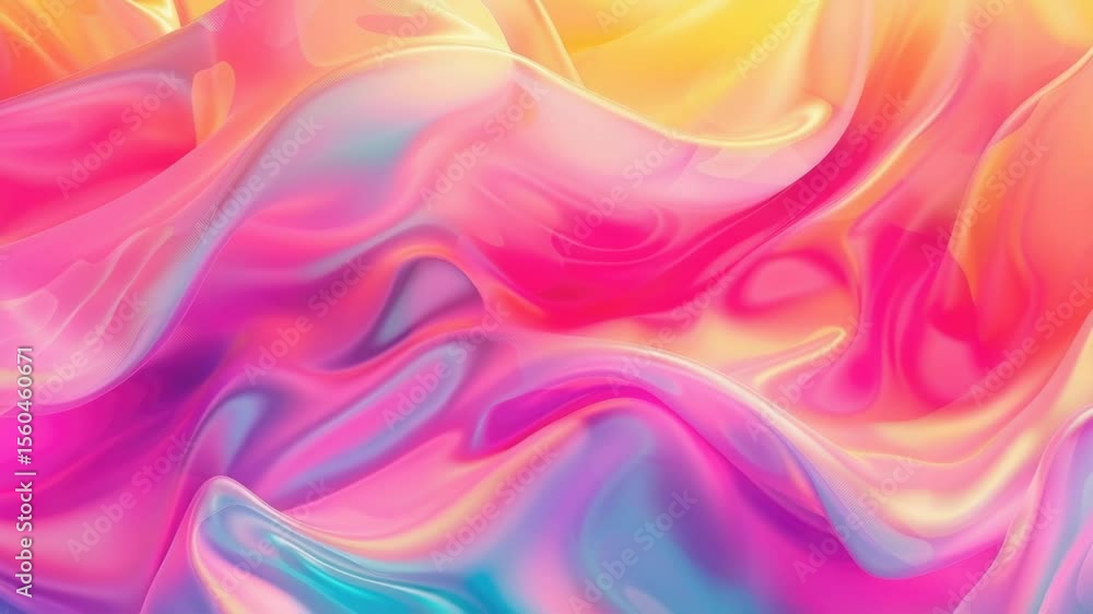 Poster A vibrant and dynamic multicolored background made from liquid paint