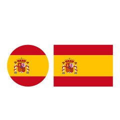 spain flag icon illustrator national of vector isolated