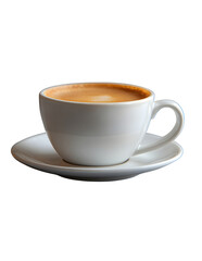 a white cup and saucer on a black background