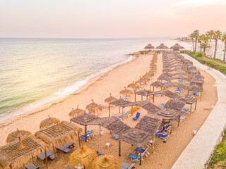 Landscape in a beach in Hammamet, Tunisia