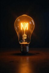 Single Light Bulb in Dark Room Hope, Optimism, and Resilience in Challenging Times