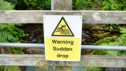 sudden drop warning sign