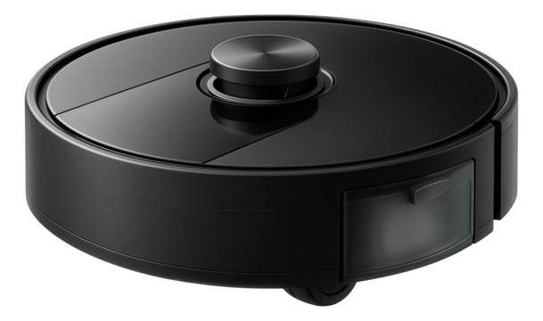 A lightweight robot vacuum featuring a detachable dustbin, suitable for quick clean-ups in a studio apartment.