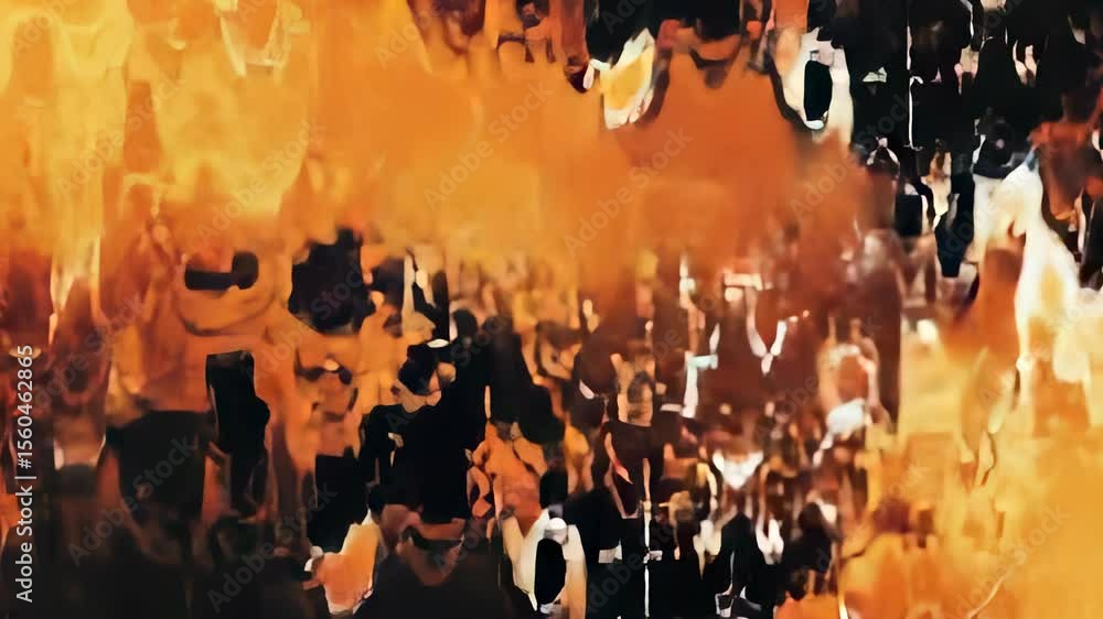 Poster abstract amber waves: dynamic background for creative projects and visual designs