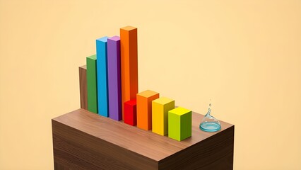 colorful 3d bar chart