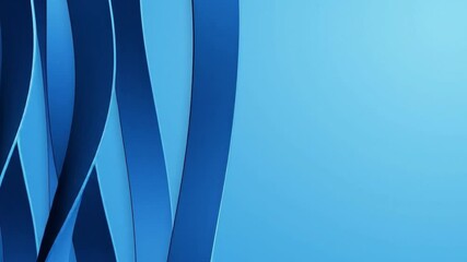 Abstract Blue Ribbon Waves - Modern Background - Powered by Adobe