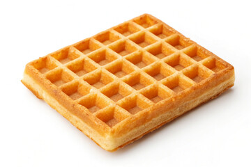 Golden Brown Square Belgian Waffle Crisp Texture Visible