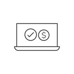 Online business icon template. Digital business cion.