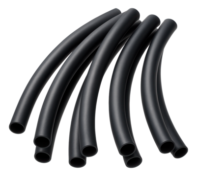 Heat shrink tubing with chemical resistance for protecting wires in a laboratory environment.