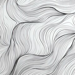 Abstract wavy line pattern in monochrome tones creating a flowing, dynamic texture for modern design use.