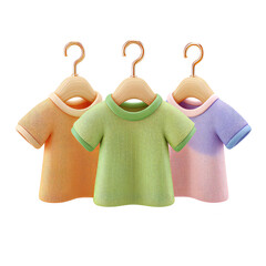baby clothes hanger isolated on white