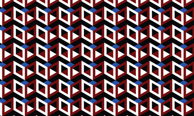 3d Seamless vector pattern Background