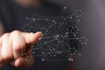 Abstract image of a network connection, representing digital technology, innovation, and global connectivity.