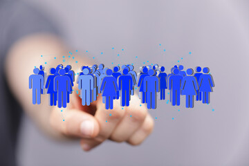 Visual representation of a diverse global network. Ideal for teamwork, community, and connection...