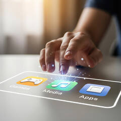 Futuristic Mobile Phone Interface