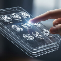 Futuristic Mobile Phone Interface