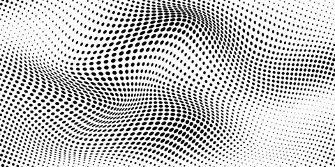 Background with monochrome dotted texture. Polka dot pattern template. vector ilustration