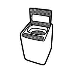 top loading washing machine open door