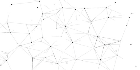 Black and white abstract spider web pattern with a seamless geometric tile design