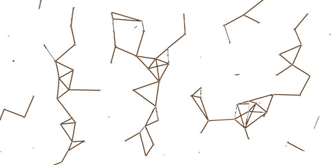 Stylized grunge illustration of isolated broken glass pattern