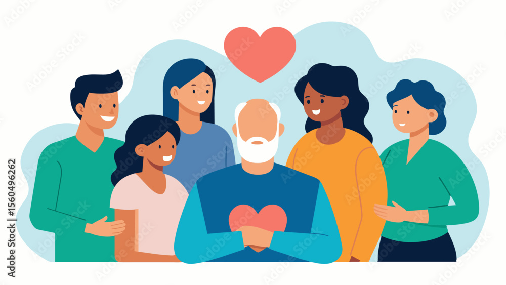 Poster a caregiver support group focused on the unique challenges of caring for a loved one with mental ill