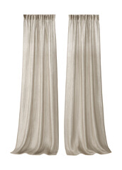 A pair of metallic-threaded sheer curtains for a chic and modern loft, offering a subtle shimmer and elegance.