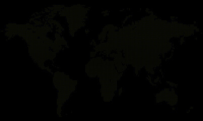 Squire form dotted global map. A fashion emphasizing earths shape using technology and pixel mapping. Squire form dotted international map blends technological and digital layout.
