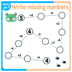 Activities for children. Copy the path. Logical games for children. Vector illustration. Square format of the book funny animals	
