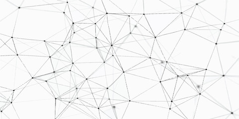 Abstract vector background with geometric white and black lines, a seamless pattern illustration for modern tech and business connection concepts