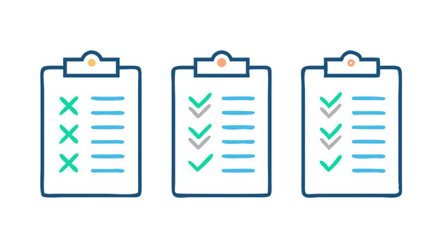 Checklist Icons  Design Elements for Task Management and Project Planning