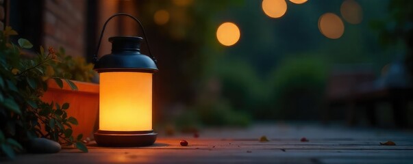 Stylish Modern Lantern Creates a Cozy Ambiance Indoors or Outdoors. Perfect soft warm light for home decor, available in various sizes and colors. Ideal table lamp for relaxing atmosphere.