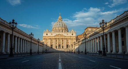 Crescent moon shining through a gap in the dark clouds on a clear night sky in a tranquil scene
