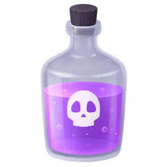 Poison potion skull bottle halloween