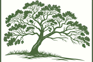 tree icon with green leaves